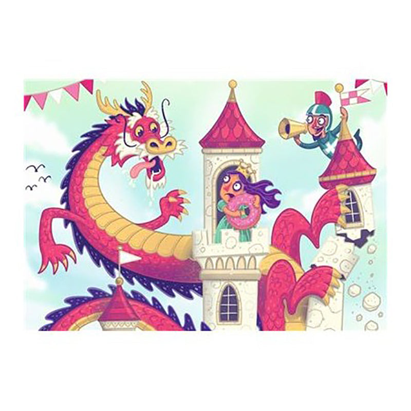 PUZZLE SI JOC DRAGON, 2X24 PIESE - RAVENSBURGER (RVSPC05595) - Libelula Vesela - Jucarii