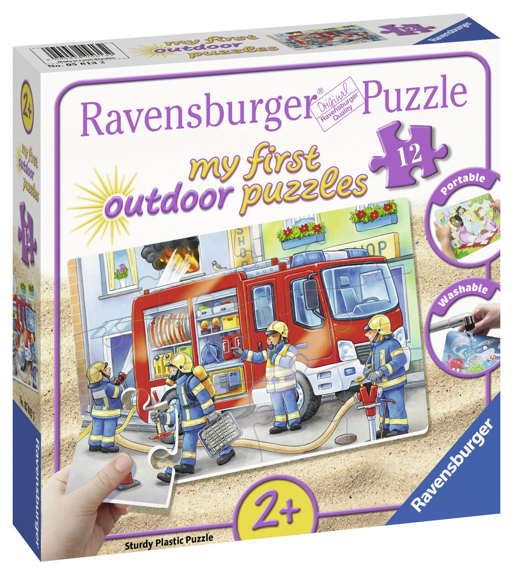PUZZLE PLASTIC POMPIERI, 12 PIESE - RAVENSBURGER (RVSPC05613) - Libelula Vesela - Jucarii