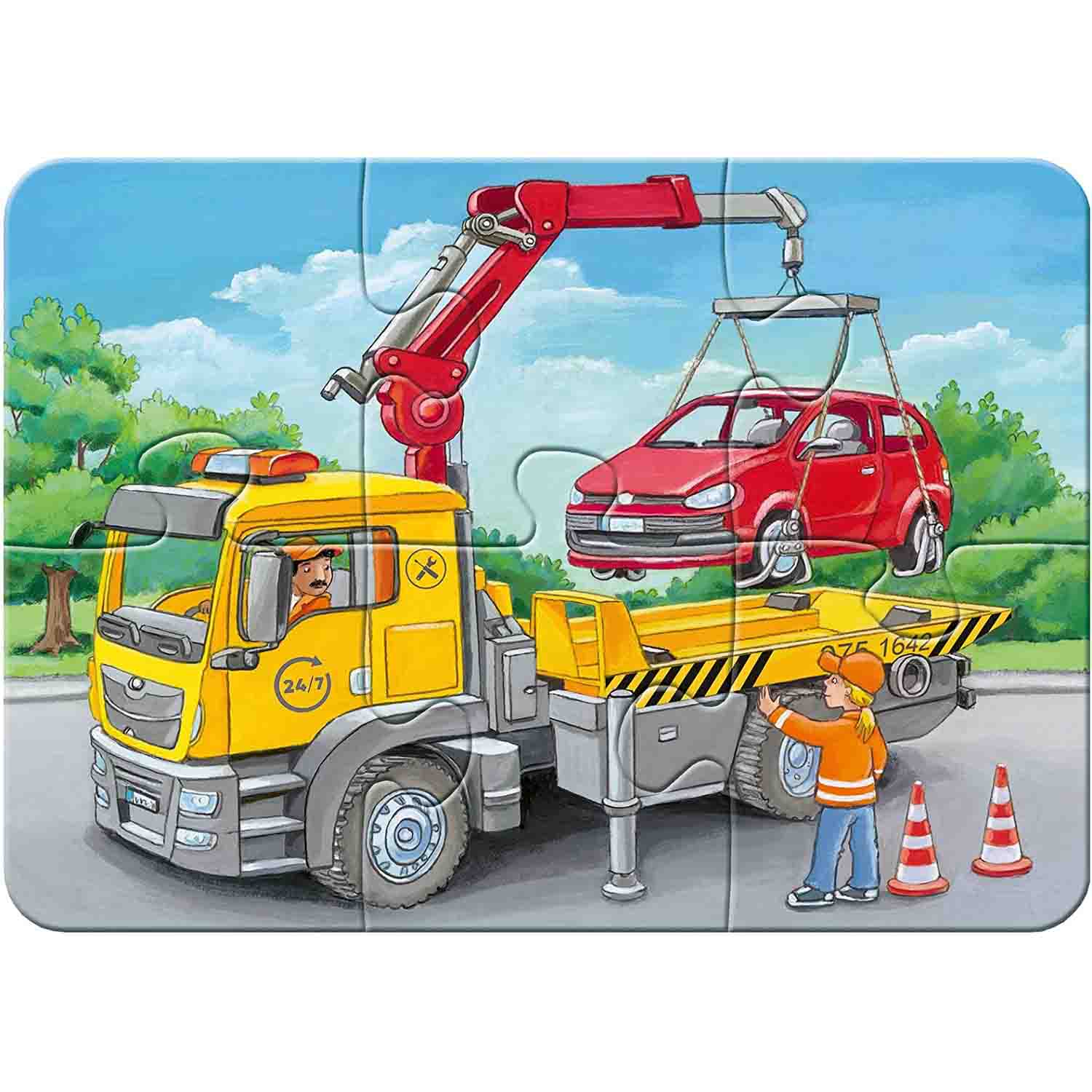 PUZZLE SET 4 BUC VEHICULE DE URGENTA, 2/4/6/8 PIESE - RAVENSBURGER (RVSPC05631) - Libelula Vesela - Jucarii