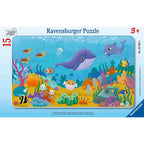 PUZZLE TIP RAMA ANIMALUTE MARINE, 15 PIESE - RAVENSBURGER (RVSPC05632) - Libelula Vesela - Jucarii