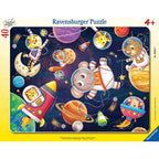 PUZZLE TIP RAMA ANIMALUTE IN SPATIU, 40 PIESE - RAVENSBURGER (RVSPC05634) - Libelula Vesela - Jucarii