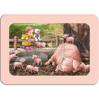 PUZZLE ANIMALE DE LA FERMA, 3X6 PIESE - RAVENSBURGER (RVSPC05679) - Libelula Vesela - Jucarii