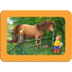 PUZZLE ANIMALE DE LA FERMA, 3X6 PIESE - RAVENSBURGER (RVSPC05679) - Libelula Vesela - Jucarii