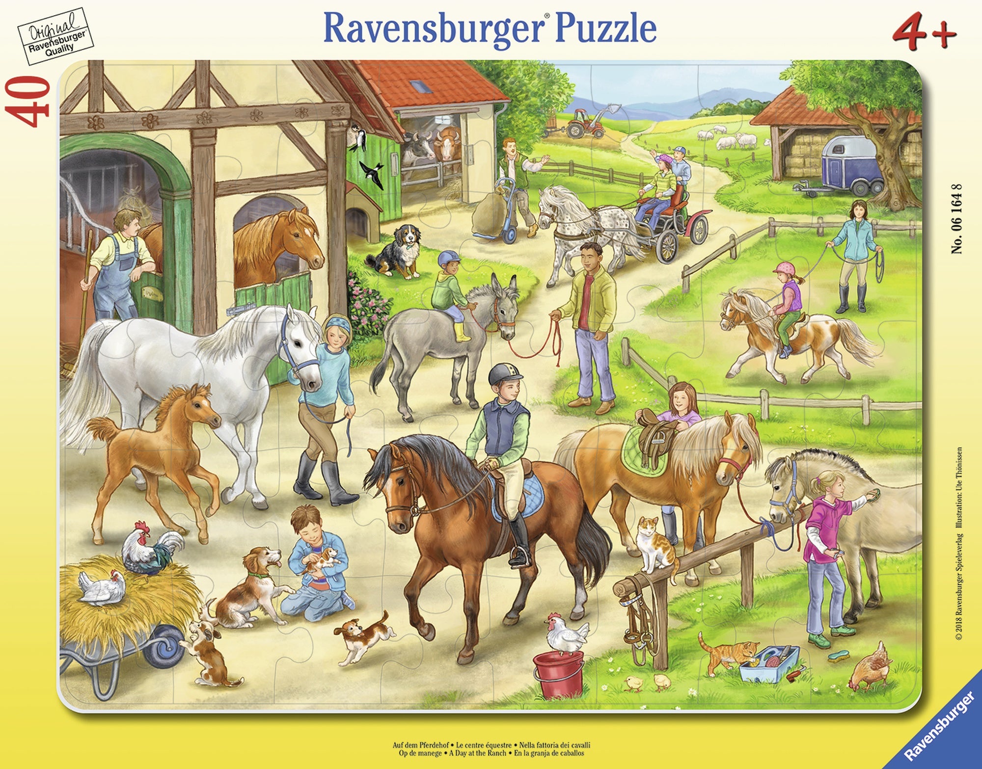 PUZZLE TIP RAMA FERMA, 40 PIESE - RAVENSBURGER (RVSPC06164) - Libelula Vesela - Jucarii
