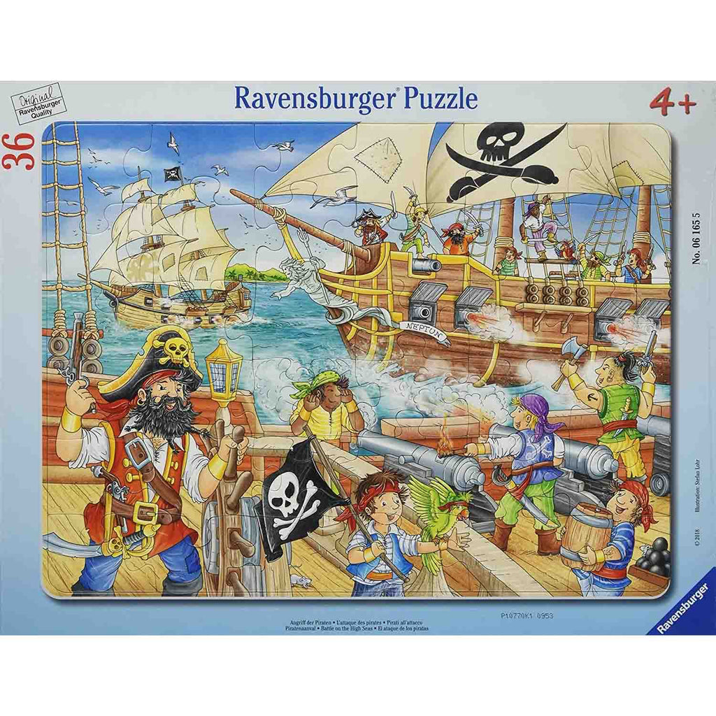 PUZZLE TIP RAMA BATALIE PE MARE, 36 PIESE - RAVENSBURGER (RVSPC06165) - Libelula Vesela - Jucarii