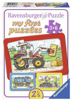 PUZZLE UTILAJE, 3X6 PIESE - RAVENSBURGER (RVSPC06573) - Libelula Vesela - Jucarii