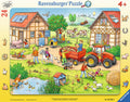 PUZZLE MICA MEA FERMA, 24 PIESE - RAVENSBURGER (RVSPC06582) - Libelula Vesela - Jucarii