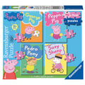 PUZZLE SET 4 BUC PEPPA PIG, 2/3/4/5 PIESE - RAVENSBURGER (RVSPC06960) - Libelula Vesela - Jucarii