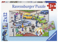 PUZZLE POLITIE, 2X12 PIESE - RAVENSBURGER (RVSPC07578) - Libelula Vesela - Jucarii