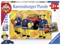 PUZZLE POMPIERUL SAM, 2X12 PIESE - RAVENSBURGER (RVSPC07584) - Libelula Vesela - Jucarii