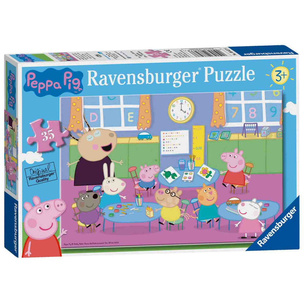 PUZZLE PEPPA PIG LA SCOALA, 35 PIESE - RAVENSBURGER (RVSPC08627) - Libelula Vesela - Jucarii