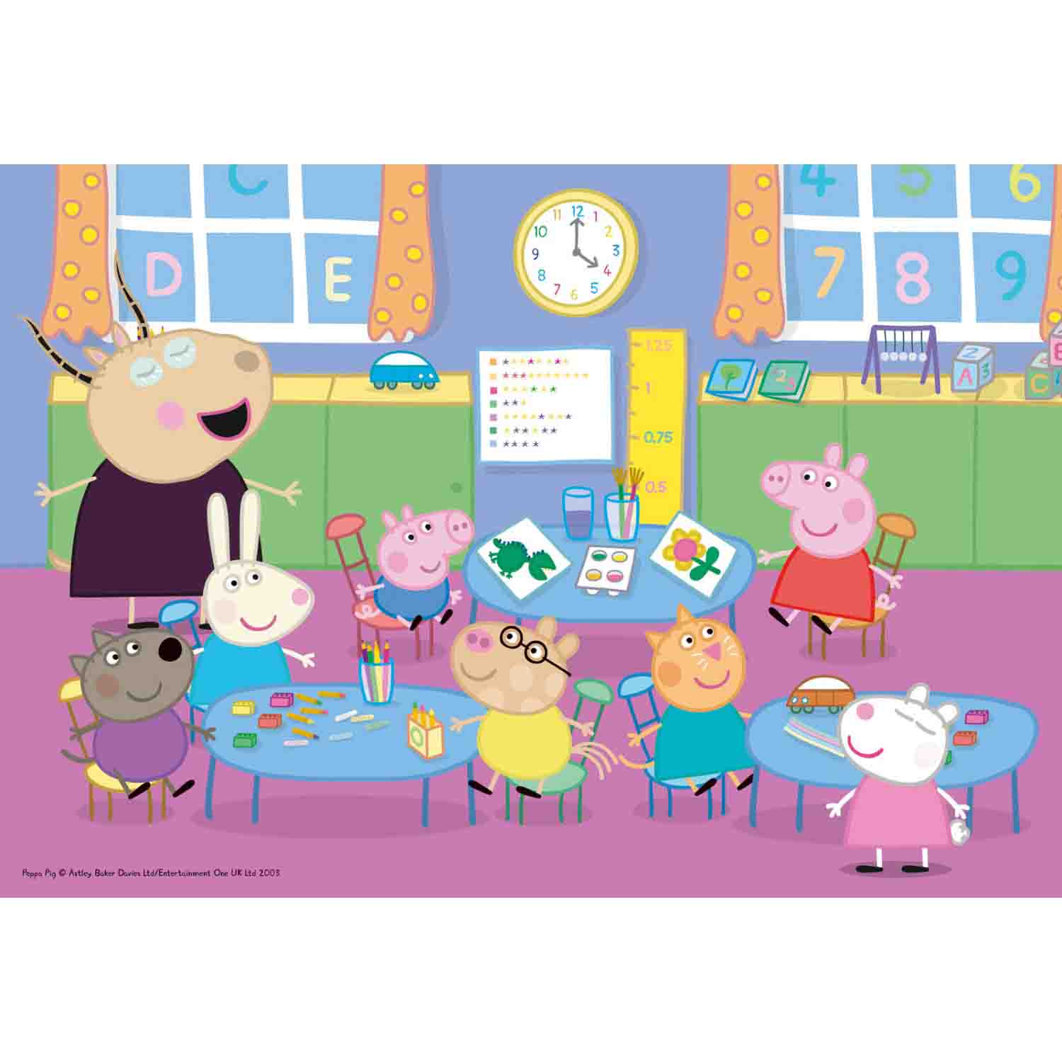 PUZZLE PEPPA PIG LA SCOALA, 35 PIESE - RAVENSBURGER (RVSPC08627) - Libelula Vesela - Jucarii