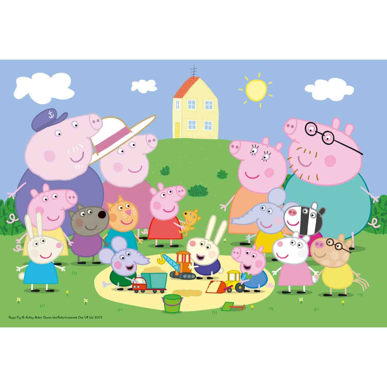 PUZZLE PEPPA PIG JOACA IN NISIP, 35 PIESE - RAVENSBURGER (RVSPC08632) - Libelula Vesela - Jucarii