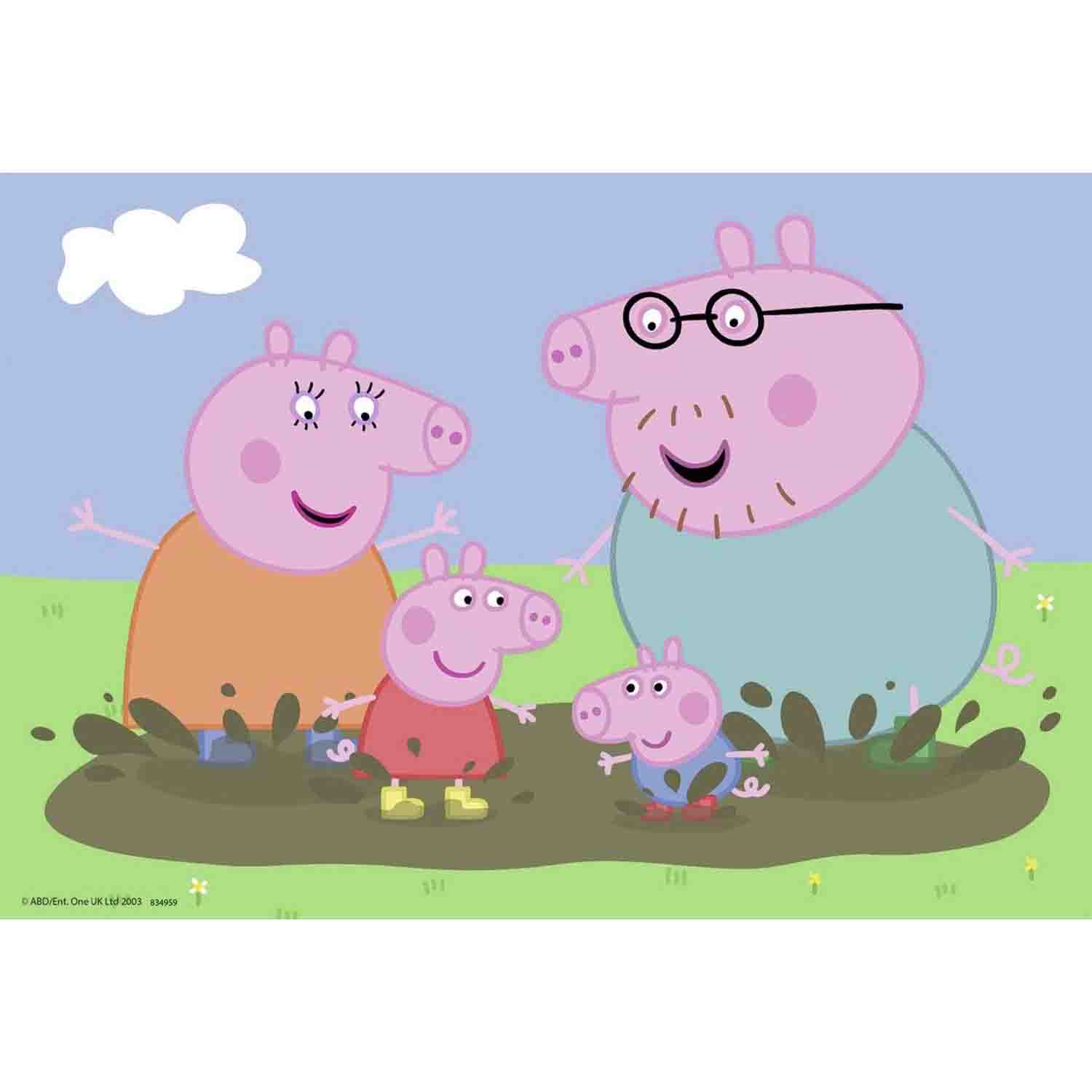 PUZZLE PEPPA PIG, 2X24 PIESE - RAVENSBURGER (RVSPC09082) - Libelula Vesela - Jucarii