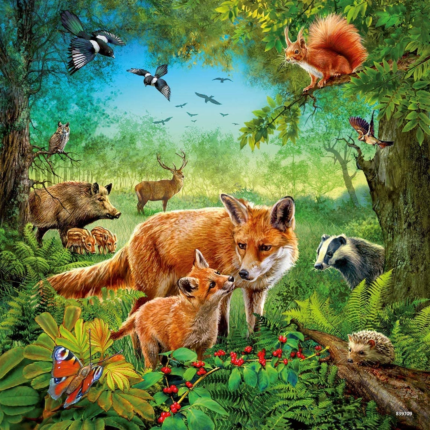 PUZZLE ANIMALELE PAMANTULUI, 3X49 PIEASE - RAVENSBURGER (RVSPC09330) - Libelula Vesela - Jucarii