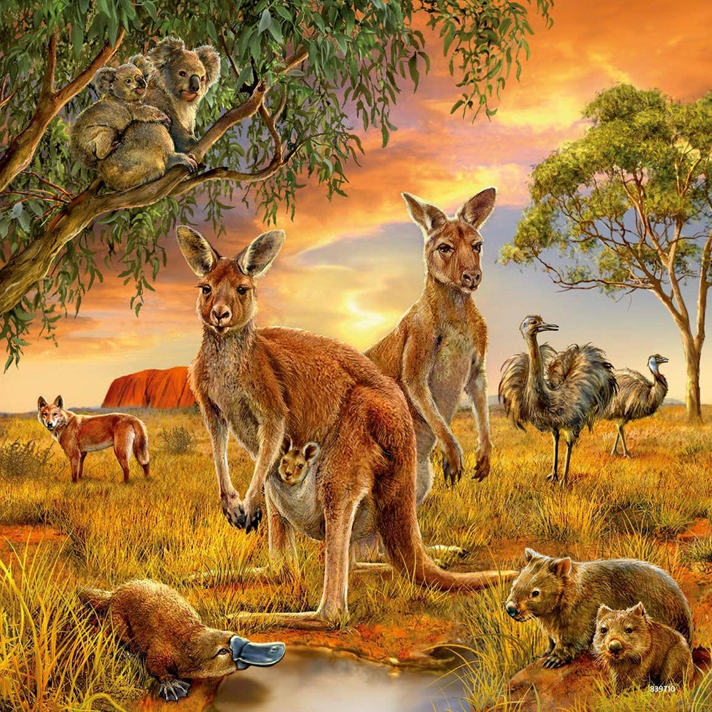 PUZZLE ANIMALELE PAMANTULUI, 3X49 PIEASE - RAVENSBURGER (RVSPC09330) - Libelula Vesela - Jucarii
