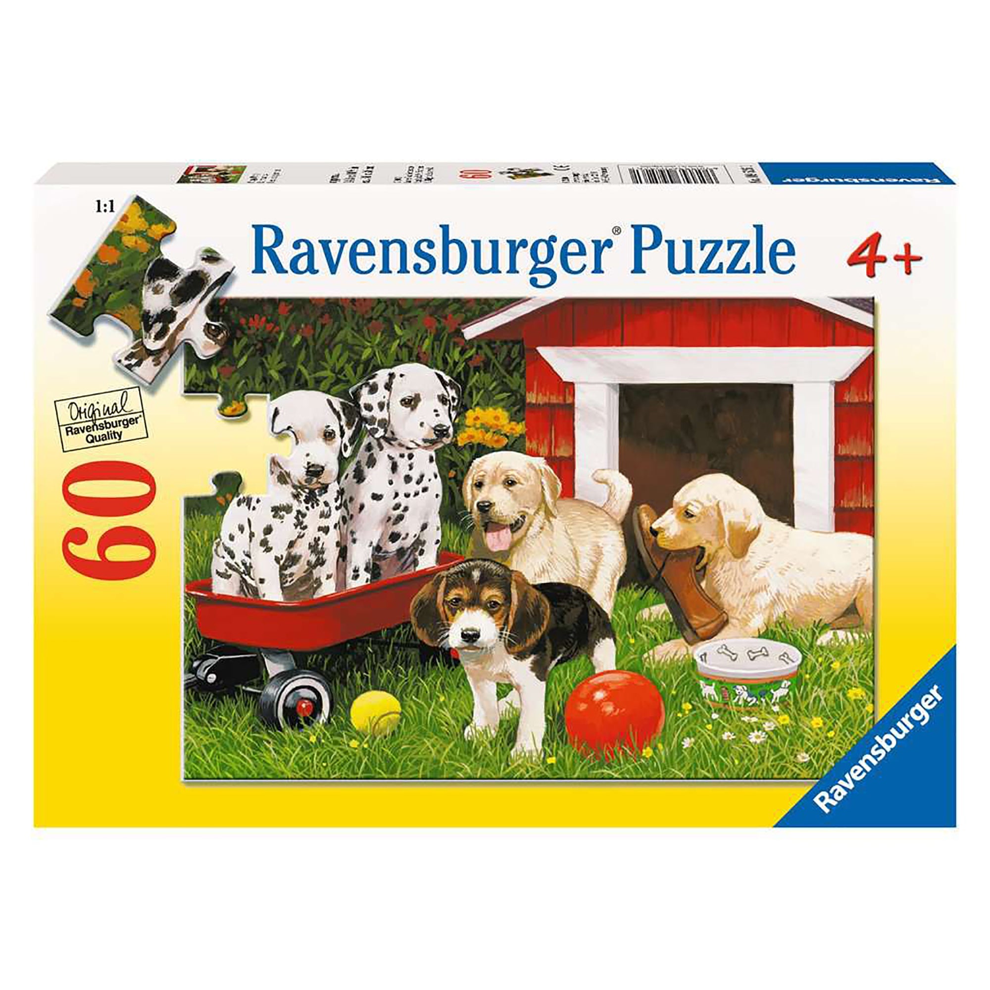 PUZZLE PETRECEREA CATEILOR, 60 PIESE - RAVENSBURGER (RVSPC09526) - Libelula Vesela - Jucarii