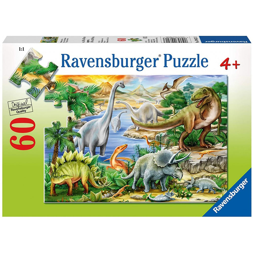PUZZLE VIATA PREISTORICA, 60 PIESE - RAVENSBURGER (RVSPC09621) - Libelula Vesela - Jucarii
