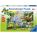 PUZZLE VIATA PREISTORICA, 60 PIESE - RAVENSBURGER (RVSPC09621) - Libelula Vesela - Jucarii