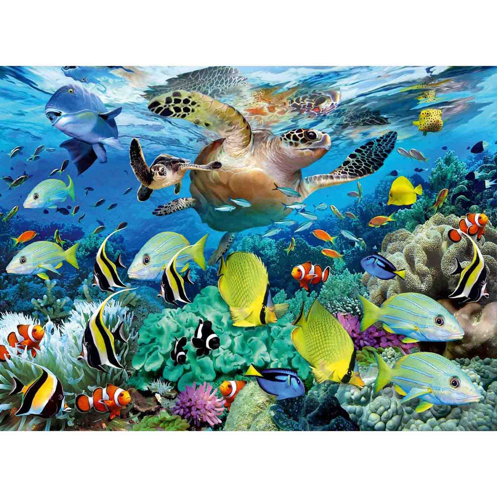 PUZZLE PARADISUL SUBACVATIC, 150 PIESE - RAVENSBURGER (RVSPC10009) - Libelula Vesela - Jucarii