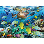 PUZZLE PARADISUL SUBACVATIC, 150 PIESE - RAVENSBURGER (RVSPC10009) - Libelula Vesela - Jucarii