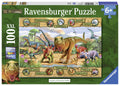 PUZZLE DINOZAURI, 100 PIESE - RAVENSBURGER (RVSPC10609) - Libelula Vesela - Jucarii