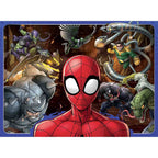 PUZZLE SPIDERMAN SI PERSONAJE, 100 PIESE - RAVENSBURGER (RVSPC10728) - Libelula Vesela - Jucarii