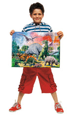 PUZZLE PRINTRE DINOZAURI, 100 PIESE - RAVENSBURGER (RVSPC10957) - Libelula Vesela - Jucarii