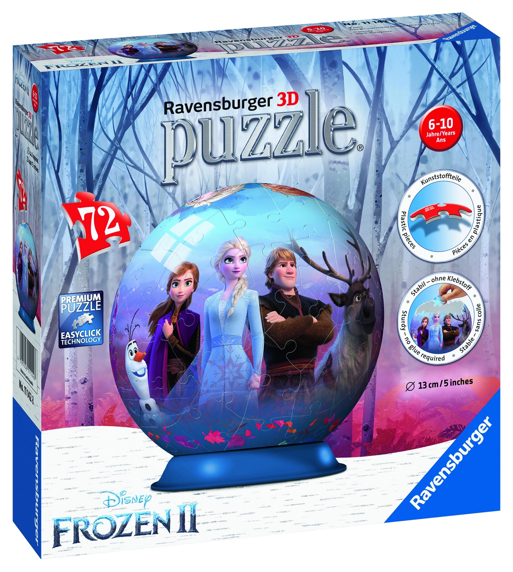 PUZZLE 3D FROZEN 2, 72 PIESE - RAVENSBURGER (RVS3D11142) - Libelula Vesela - Jucarii