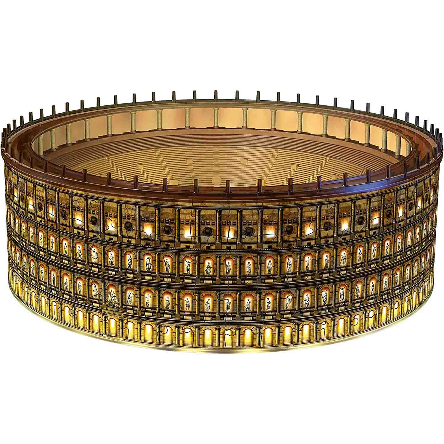 PUZZLE 3D LED COLOSSEUM, 216 PIESE - RAVENSBURGER (RVS3D11148) - Libelula Vesela - Jucarii