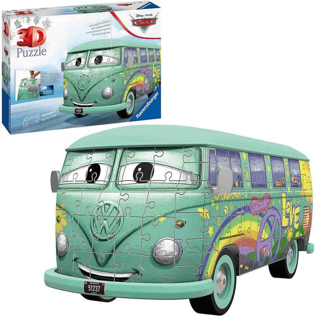 PUZZLE 3D VOLKSWAGEN T1, 162 PIESE - RAVENSBURGER (RVS3D11185) - Libelula Vesela - Jucarii