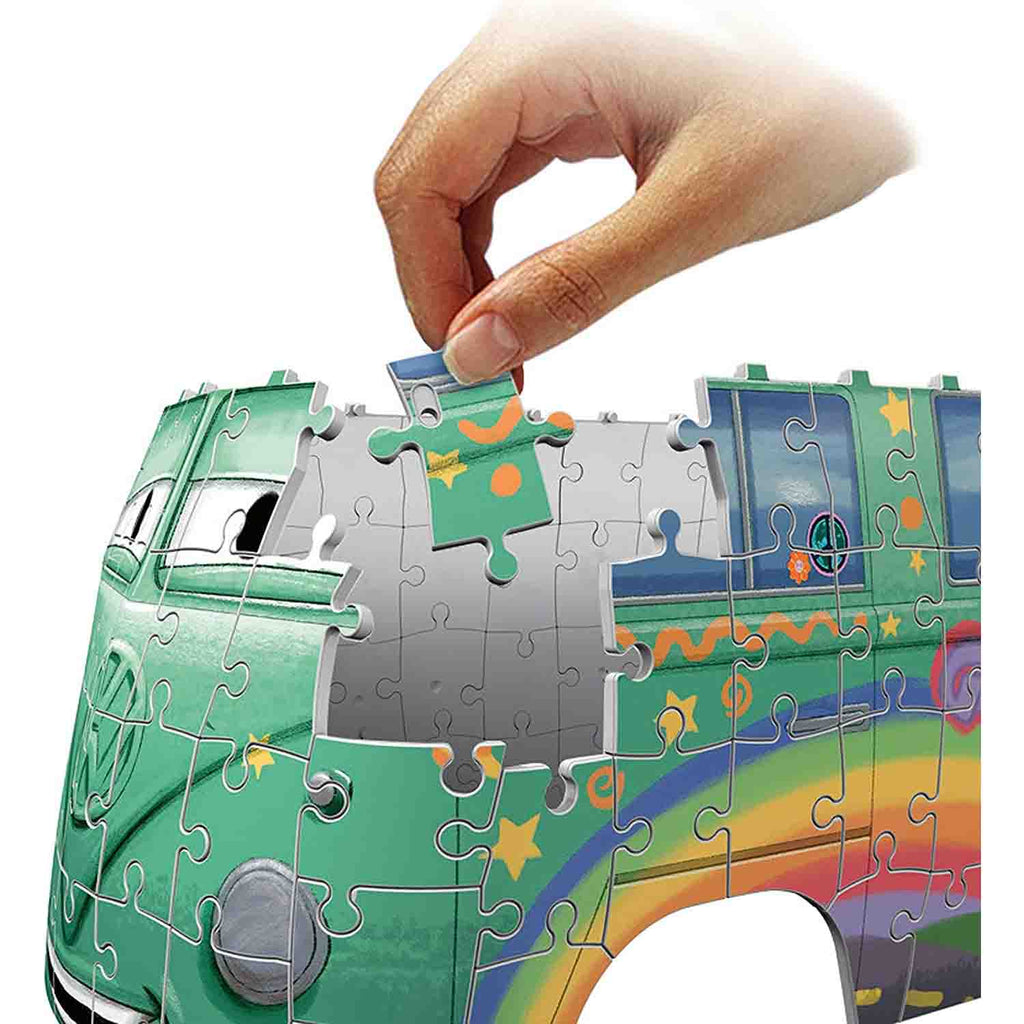 PUZZLE 3D VOLKSWAGEN T1, 162 PIESE - RAVENSBURGER (RVS3D11185) - Libelula Vesela - Jucarii