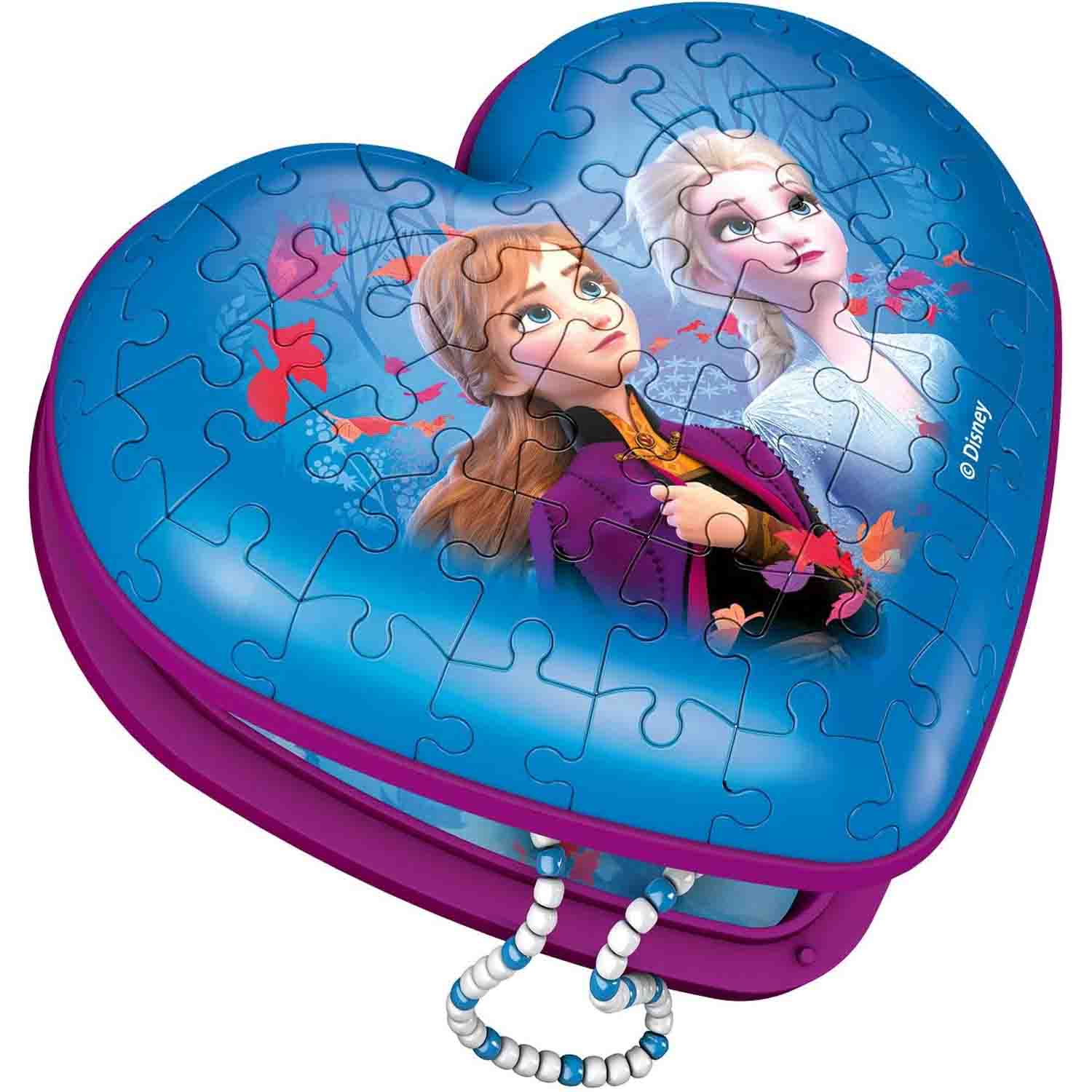 PUZZLE 3D CUTIE INIMA FROZEN, 54 PIESE - RAVENSBURGER (RVS3D11236) - Libelula Vesela - Jucarii