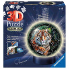 PUZZLE 3D LUMINOS TIGRU, 72 PIESE - RAVENSBURGER (RVS3D11248) - Libelula Vesela - Jucarii