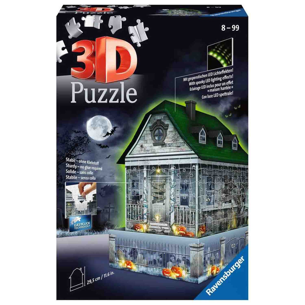 PUZZLE 3D LED CASA BANTUITA, 216 PIESE - RAVENSBURGER (RVS3D11254) - Libelula Vesela - Jucarii
