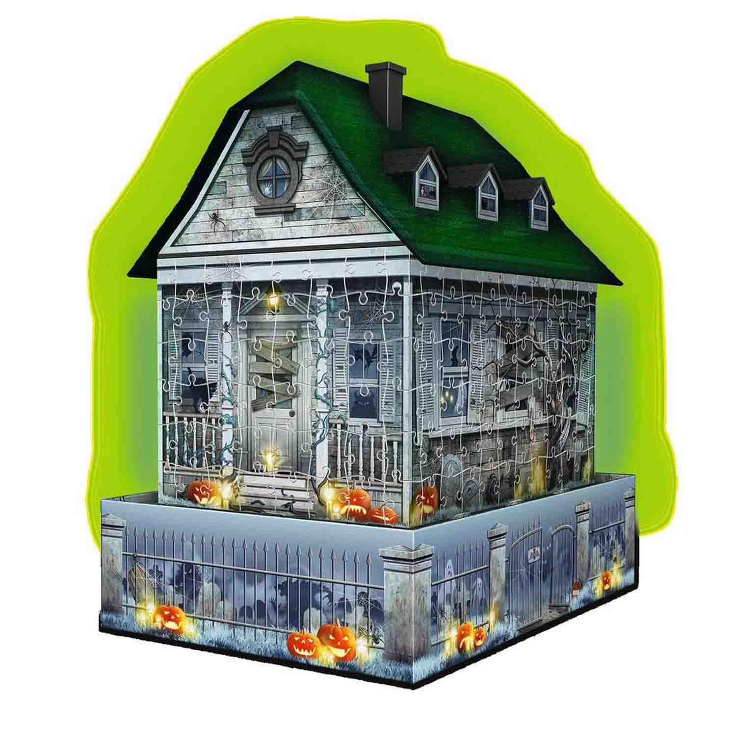 PUZZLE 3D LED CASA BANTUITA, 216 PIESE - RAVENSBURGER (RVS3D11254) - Libelula Vesela - Jucarii