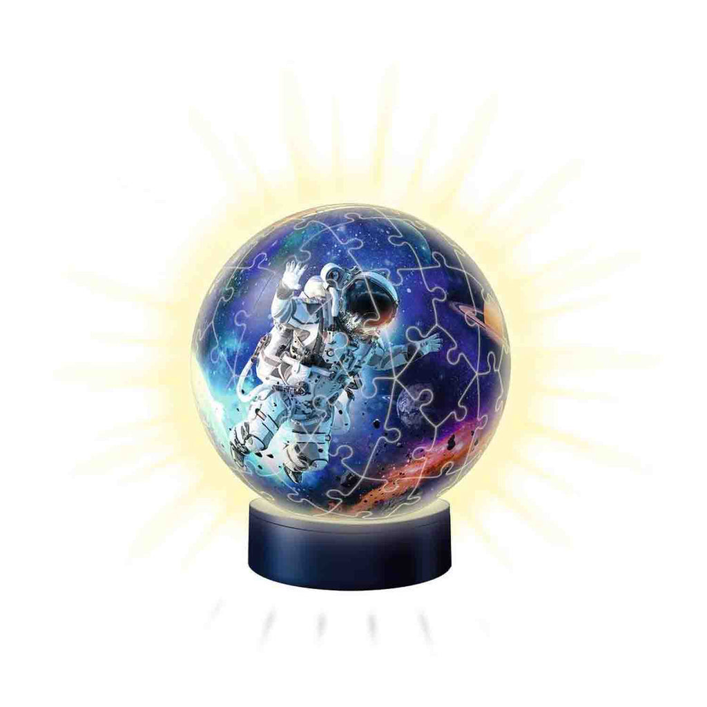 PUZZLE 3D LUMINOS ASTRONAUT, 72 PIESE - RAVENSBURGER (RVS3D11264) - Libelula Vesela - Jucarii