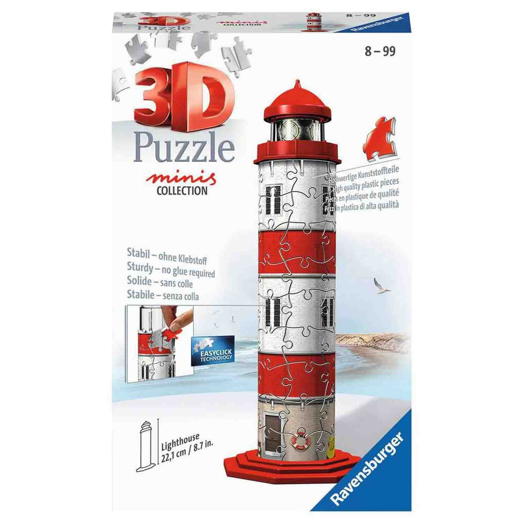 PUZZLE 3D MINI LIGHTHOUSE, 54 PIESE - RAVENSBURGER (RVS3D11273) - Libelula Vesela - Jucarii