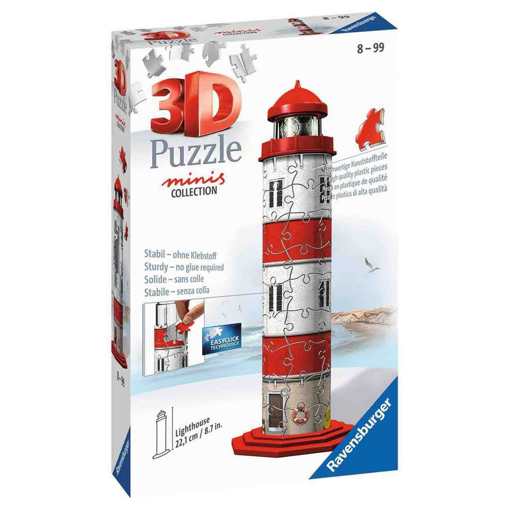 PUZZLE 3D MINI LIGHTHOUSE, 54 PIESE - RAVENSBURGER (RVS3D11273) - Libelula Vesela - Jucarii