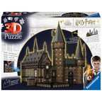 PUZZLE 3D CU LED HARRY POTTER SALA PRINCIPALA, 540 PIESE - RAVENSBURGER (RVS3D11550) - Libelula Vesela - Jucarii