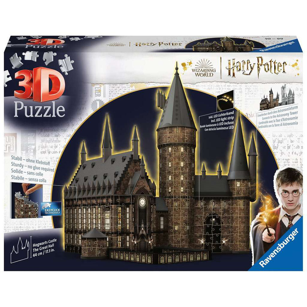 PUZZLE 3D CU LED HARRY POTTER SALA PRINCIPALA, 540 PIESE - RAVENSBURGER (RVS3D11550) - Libelula Vesela - Jucarii