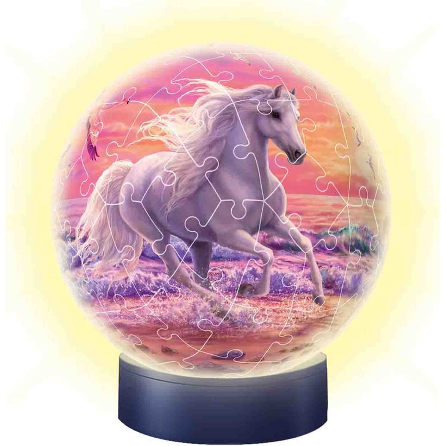 PUZZLE 3D LUMINOS CAL PE PLAJA, 72 PIESE - RAVENSBURGER (RVS3D11843) - Libelula Vesela - Jucarii