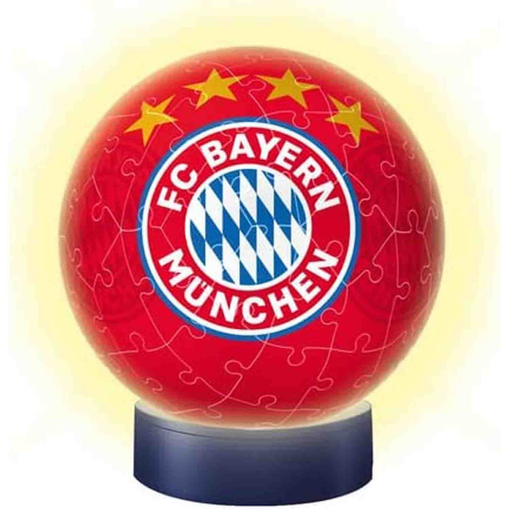 PUZZLE 3D LUMINOS FC BAYERN, 72 PIESE - RAVENSBURGER (RVS3D12177) - Libelula Vesela - Jucarii