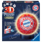 PUZZLE 3D LUMINOS FC BAYERN, 72 PIESE - RAVENSBURGER (RVS3D12177) - Libelula Vesela - Jucarii