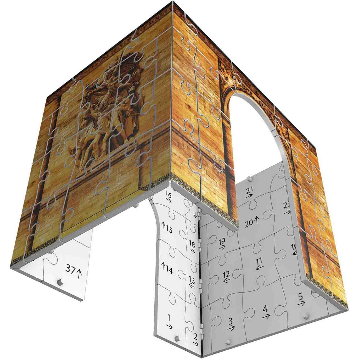 PUZZLE 3D LED ARC DE TRIUMF, 216 PIESE - RAVENSBURGER (RVS3D12522) - Libelula Vesela - Jucarii
