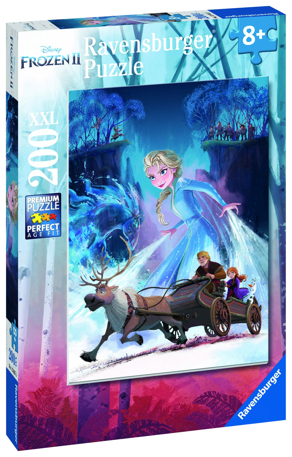 PUZZLE FROZEN 2, 200 PIESE - RAVENSBURGER (RVSPC12865) - Libelula Vesela - Jucarii