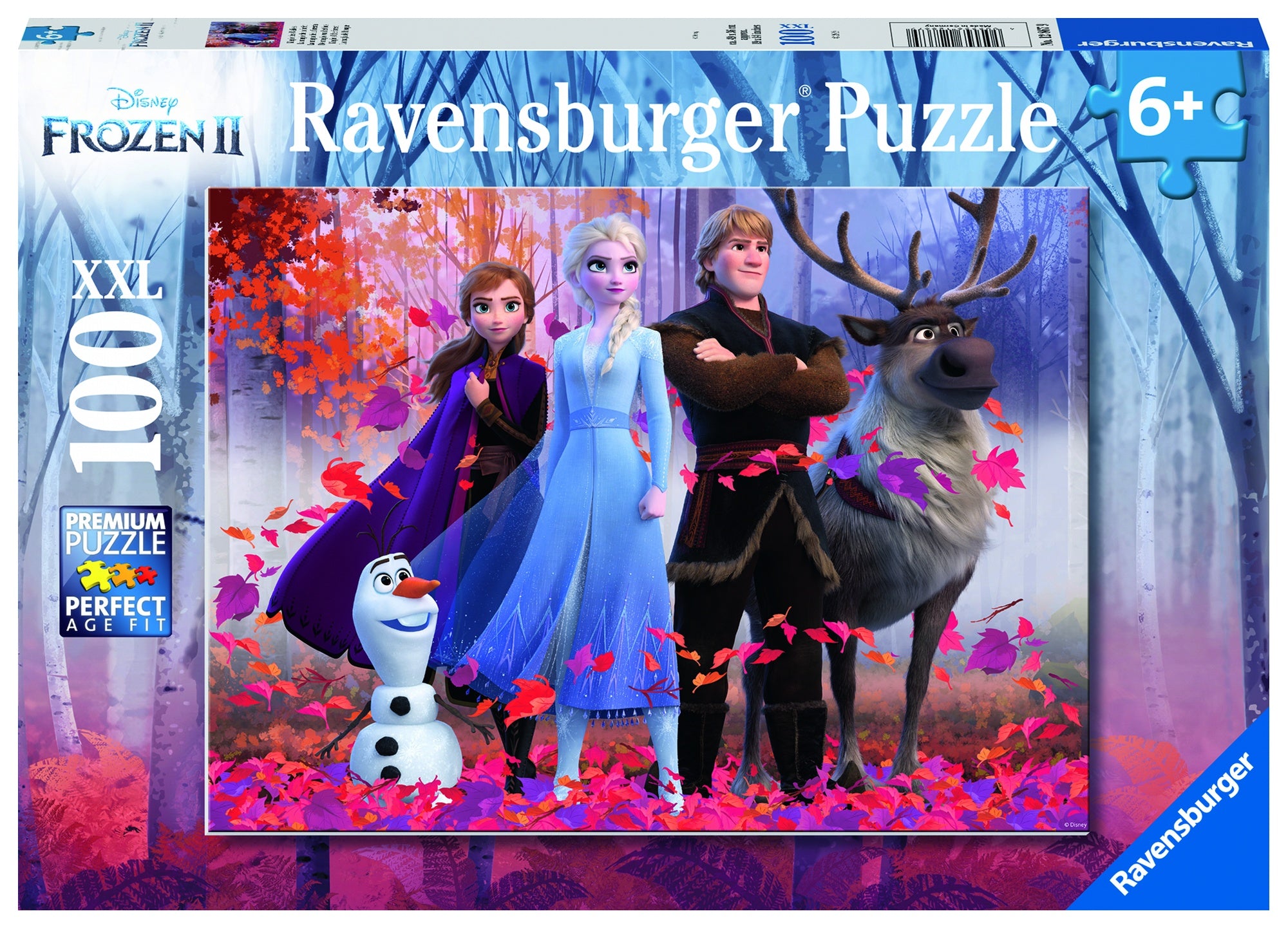 PUZZLE FROZEN 2, 100 PIESE - RAVENSBURGER (RVSPC12867) - Libelula Vesela - Jucarii