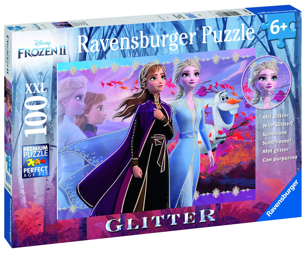 PUZZLE FROZEN 2 ELSA & ANNA, 100 PCS - RAVENSBURGER (RVSPC12868) - Libelula Vesela - Jucarii