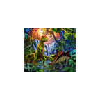 PUZZLE OAZA DINOZAURILOR, 100 PIESE - RAVENSBURGER (RVSPC12888) - Libelula Vesela - Jucarii
