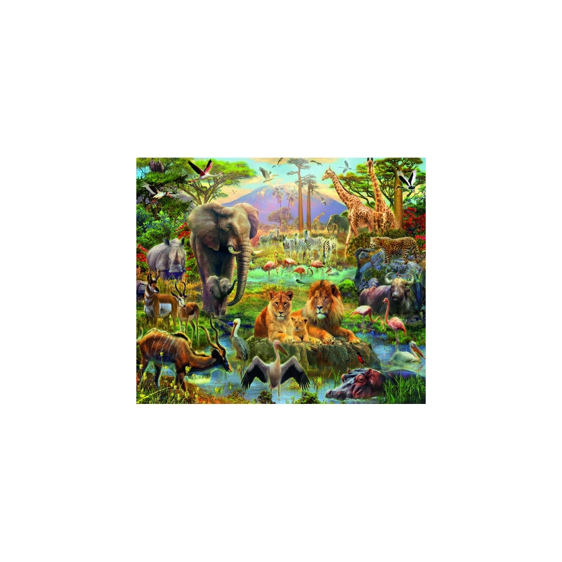 PUZZLE ANIMALE DIN SAVANA, 200 PIESE - RAVENSBURGER (RVSPC12891) - Libelula Vesela - Jucarii